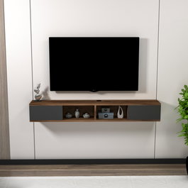 Hanah Home Mayer Soporte de TV Nogal claro y Antracita